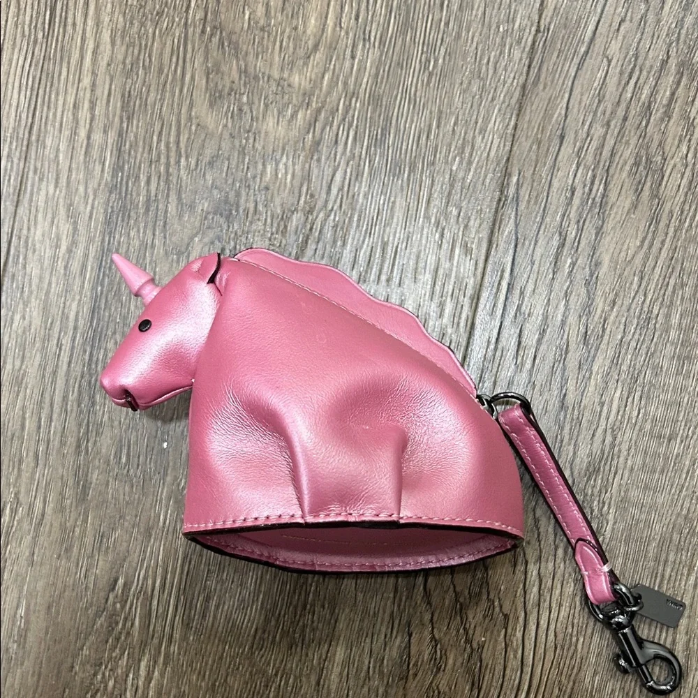 Coach Pink Coin Purse with Clip - Picture 1 of 6